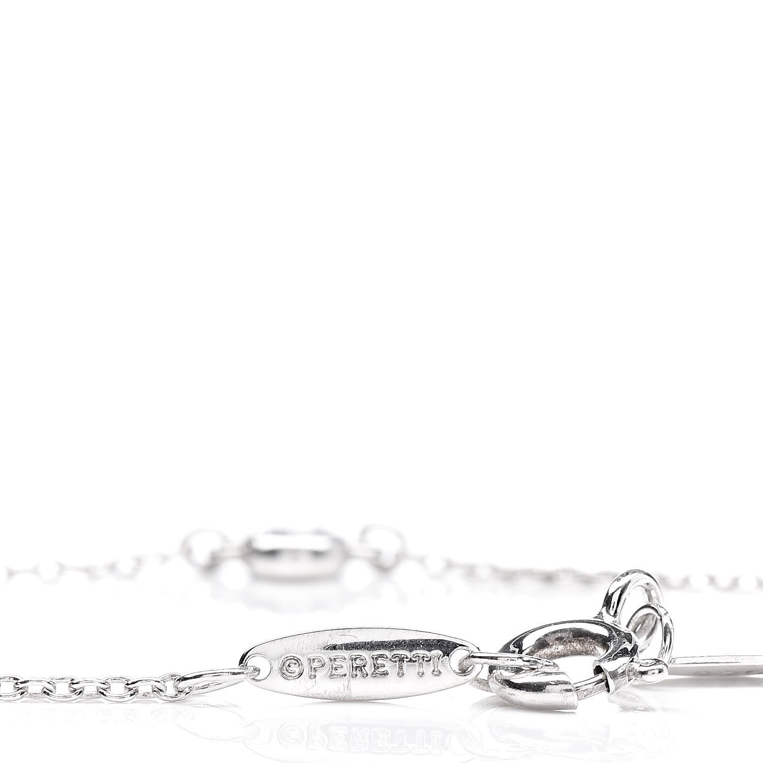 Tiffany Sterling Silver Diamond .05ct Elsa Peretti Diamonds by the Yard Bracelet 7 of 8