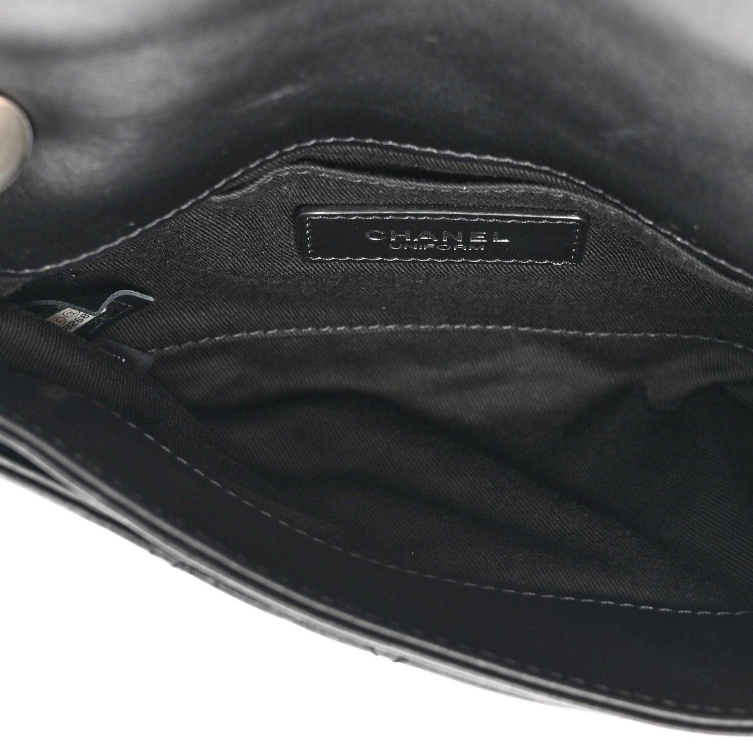 Chanel Calfskin Quilted CC Uniform Flap Belt Bag Black 5 of 10