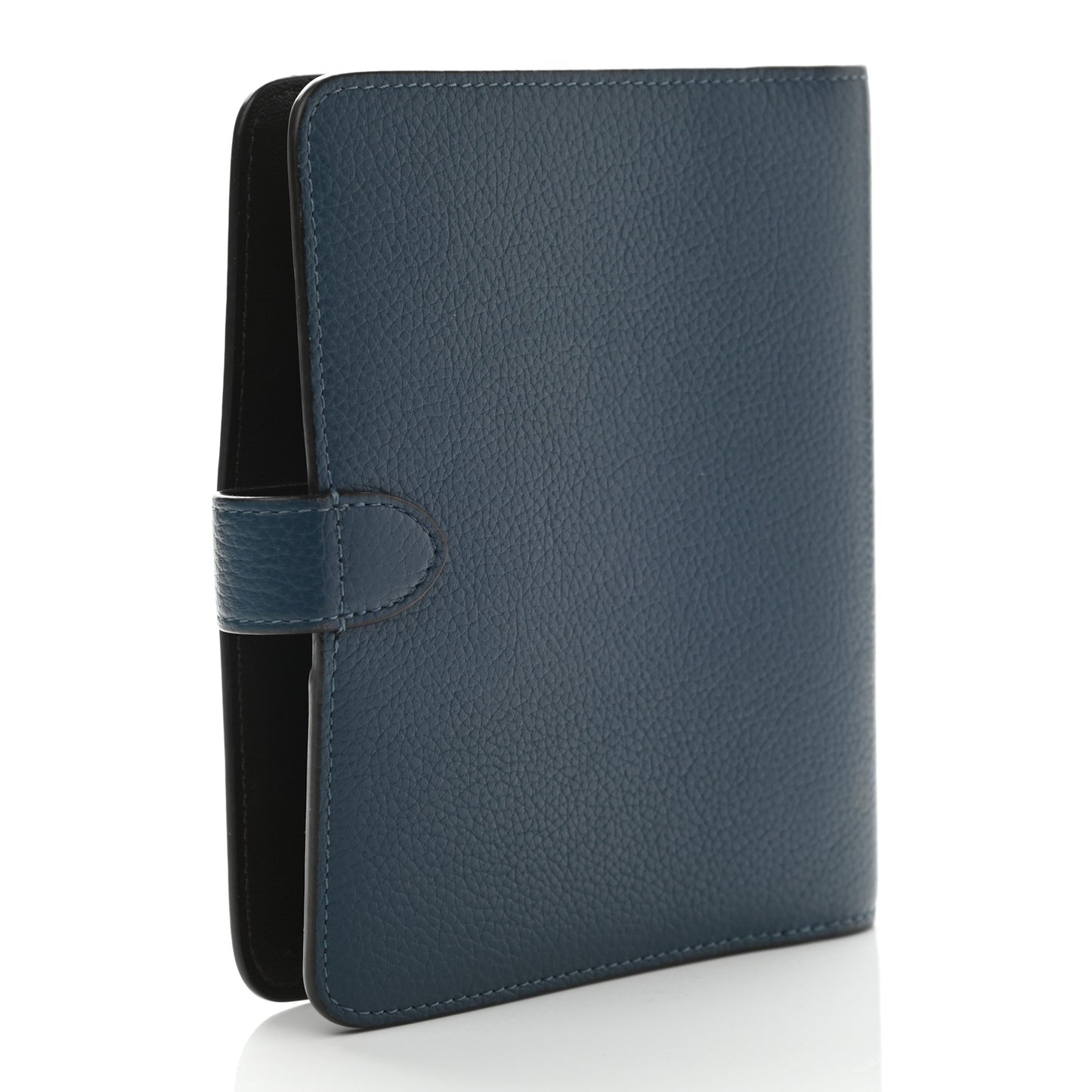 Natural Grain Calfskin Postman's Lock Agenda Blue