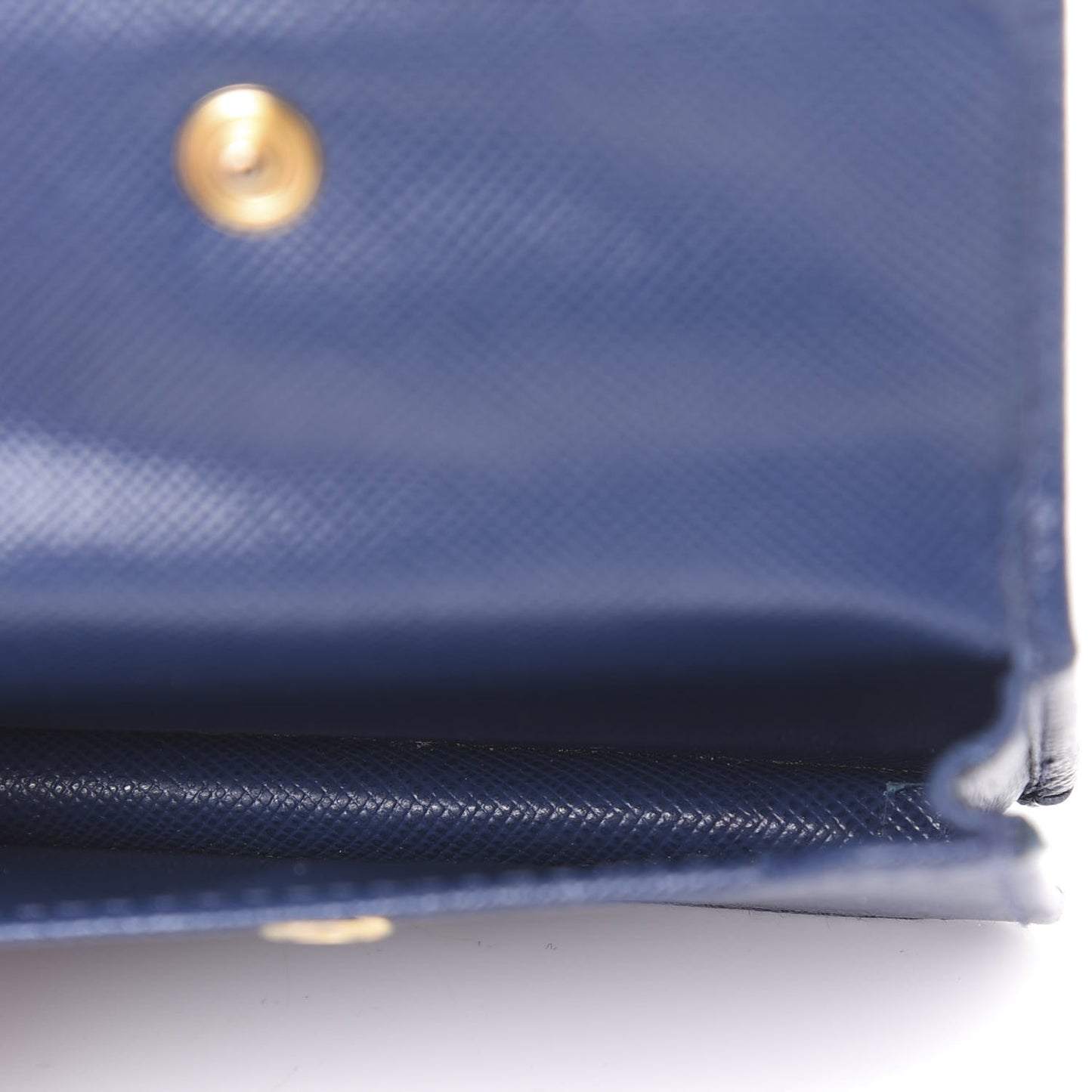 Saffiano Metal Coin Purse Bluette