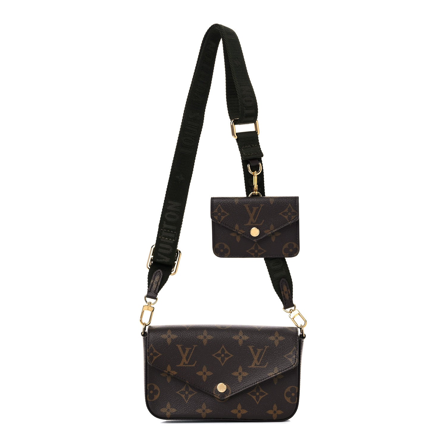 Louis Vuitton Monogram Felicie Strap & Go Kaki 1 of 8