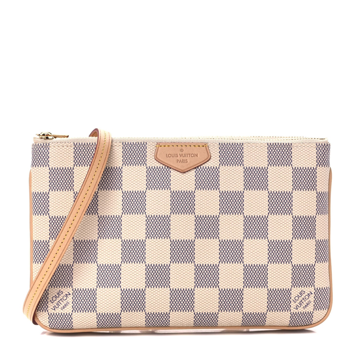 Damier Azur Double Zip Pochette