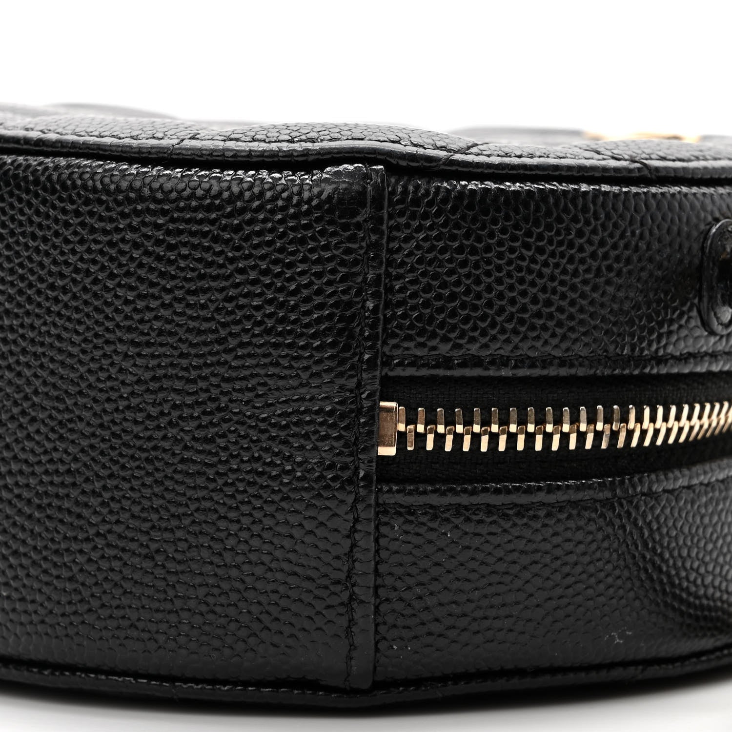 Chanel Caviar Quilted Round Clutch With Chain Black 10 of 10