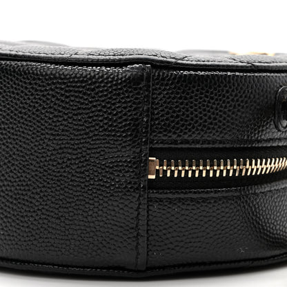 Chanel Caviar Quilted Round Clutch With Chain Black 10 of 10