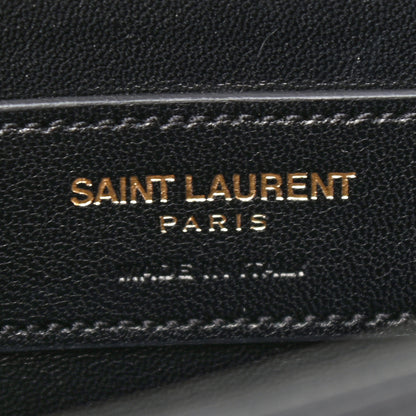 Saint Laurent Grain De Poudre Monogram Cassandre Clutch Black 7 of 7
