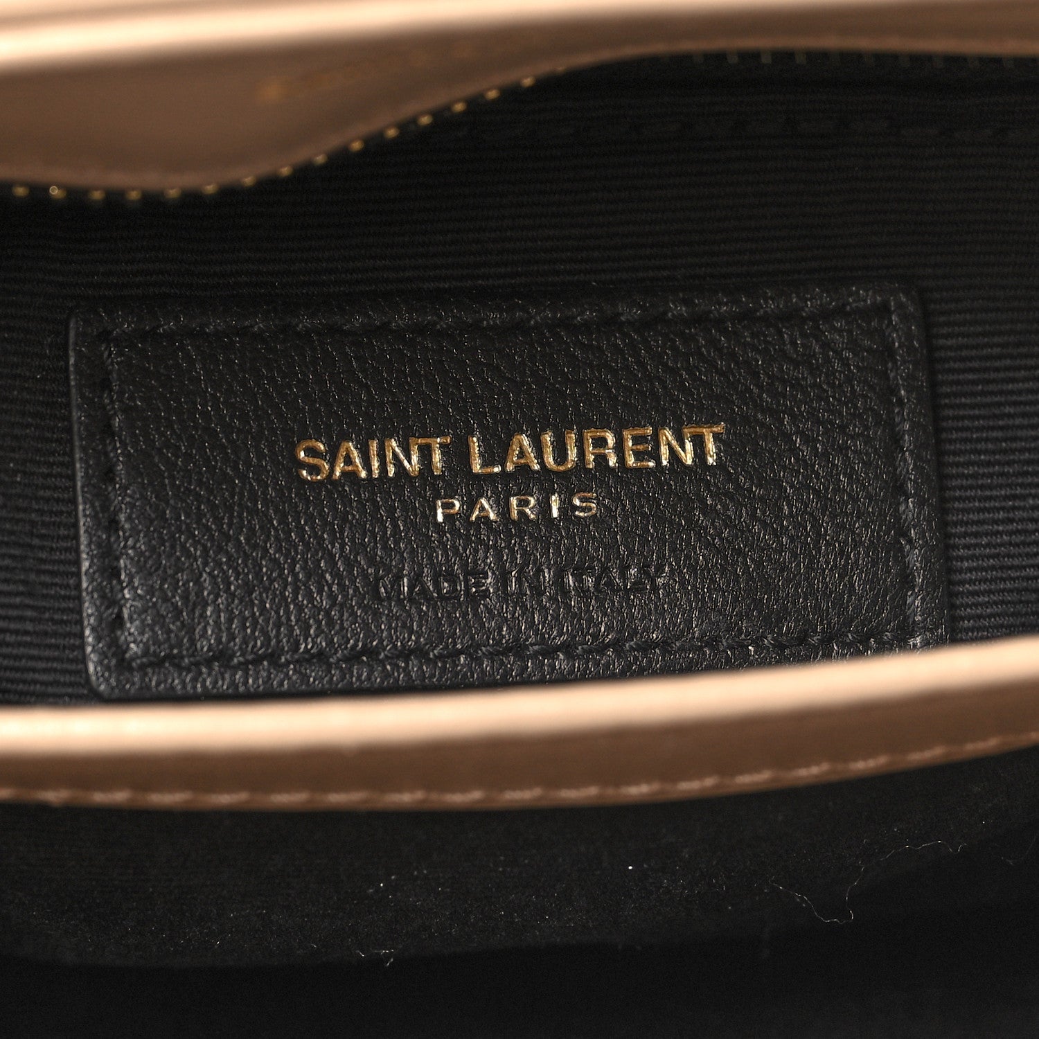 Saint Laurent Calfskin Y Quilted Monogram Toy Loulou Crossbody Bag Dark Beige 6 of 11