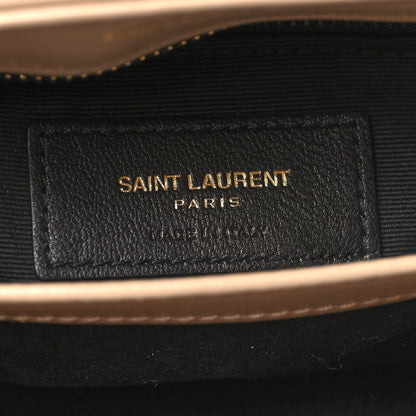 Saint Laurent Calfskin Y Quilted Monogram Toy Loulou Crossbody Bag Dark Beige 6 of 11