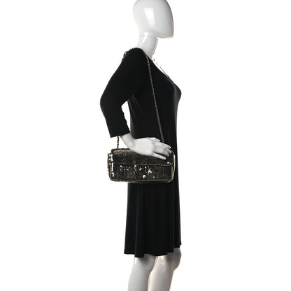 Chanel Sequin East West Flap Dark Silver 2 of 12