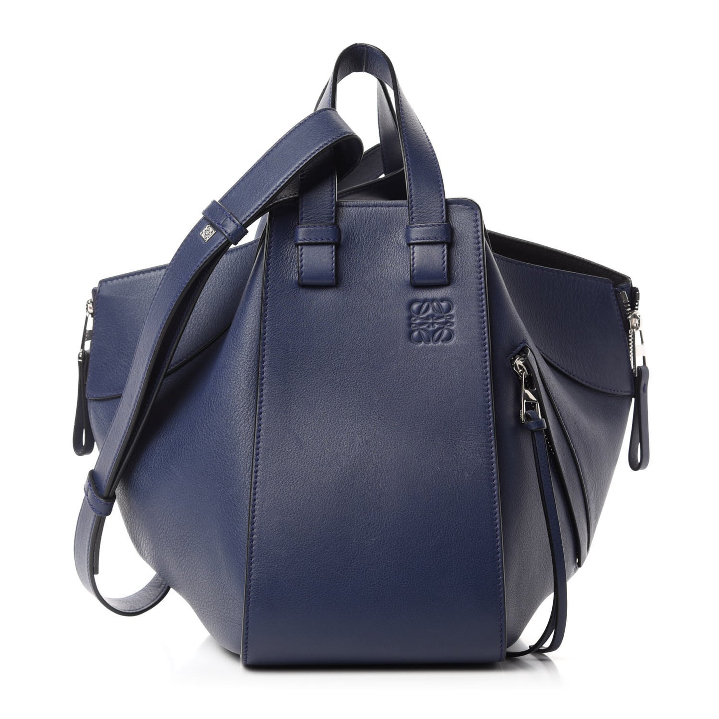 Calfskin Small Hammock Shoulder Bag Marine
