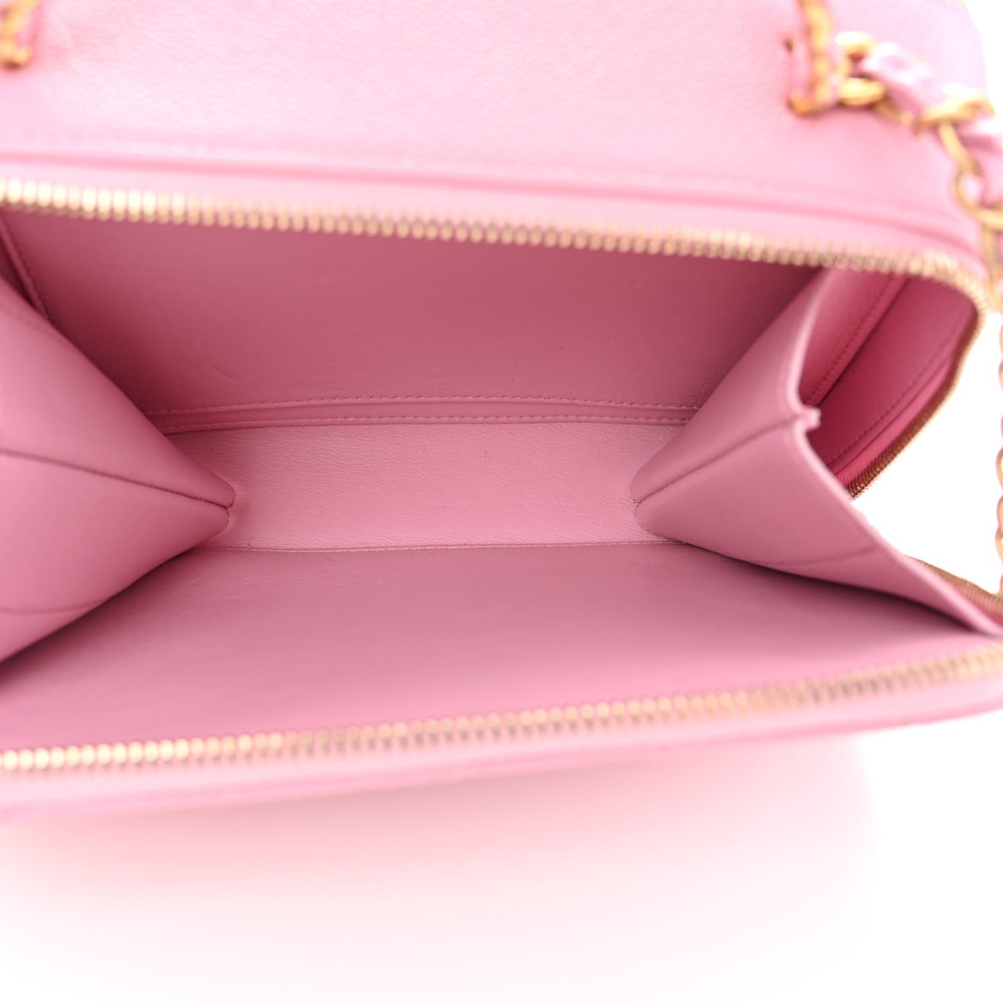 Caviar Quilted Pick Me Up Small Vanity Case Light Pink