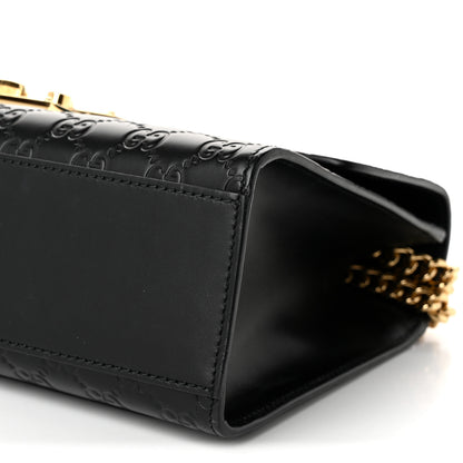 Gucci Guccissima Medium Padlock Shoulder Bag Black 10 of 10