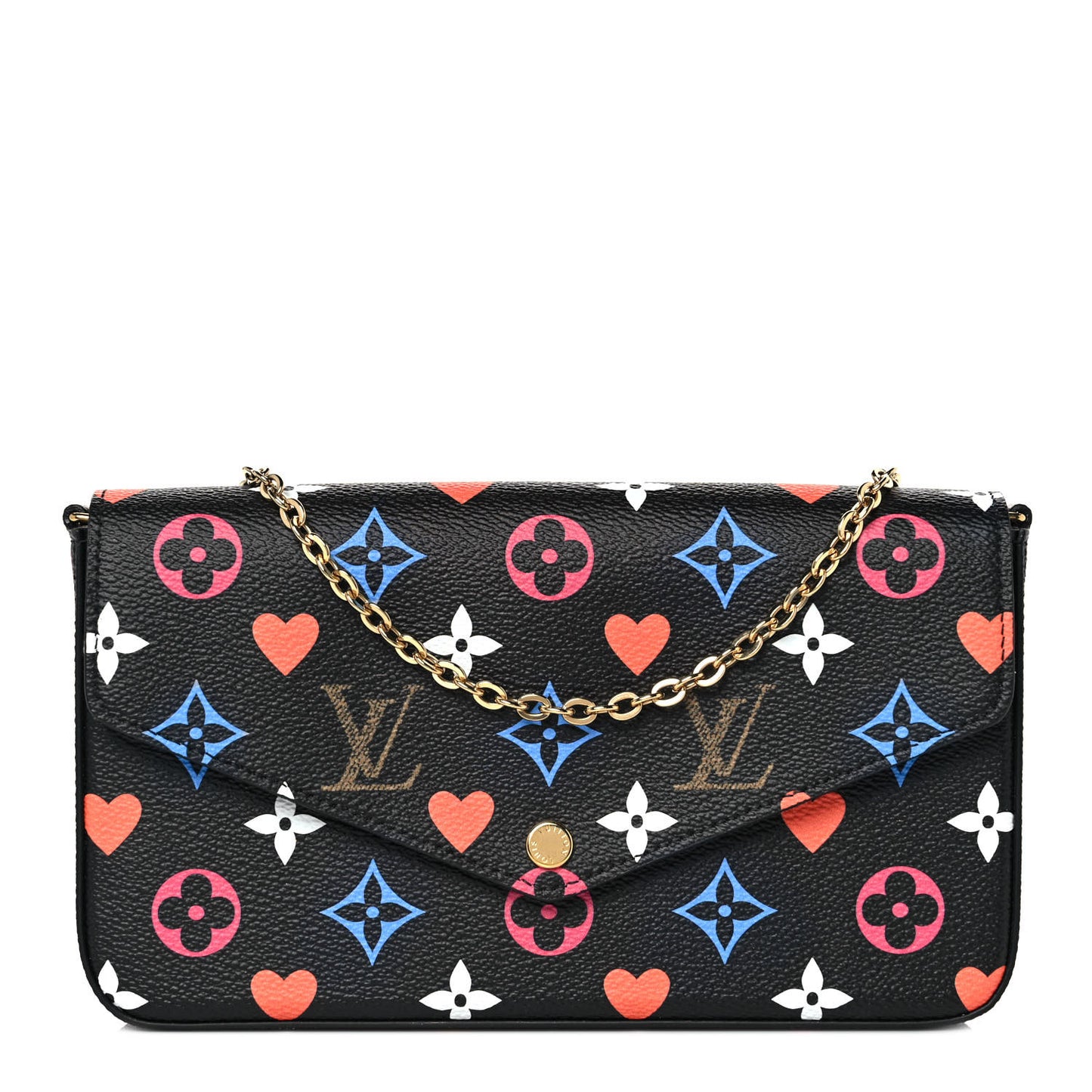 Game On Felicie Chain Wallet Black