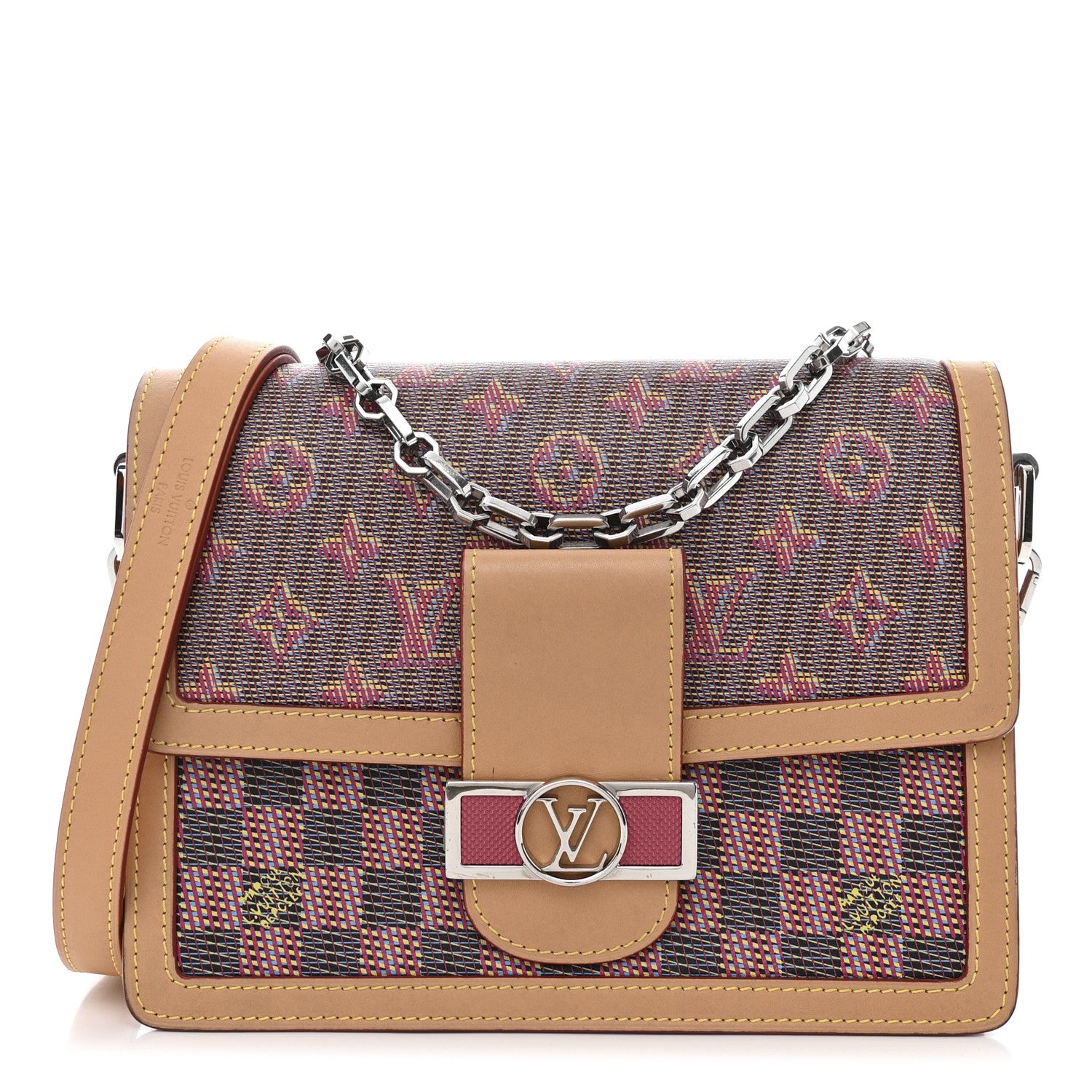 Louis Vuitton Monogram LV Pop Dauphine MM Rose 1 of 14