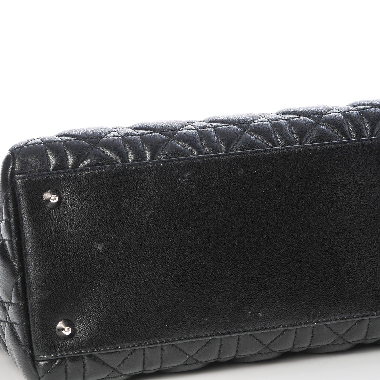 Christian Dior Lambskin Cannage Medium Lady Dior Black 8 of 8