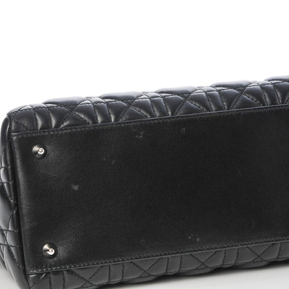 Christian Dior Lambskin Cannage Medium Lady Dior Black 8 of 8