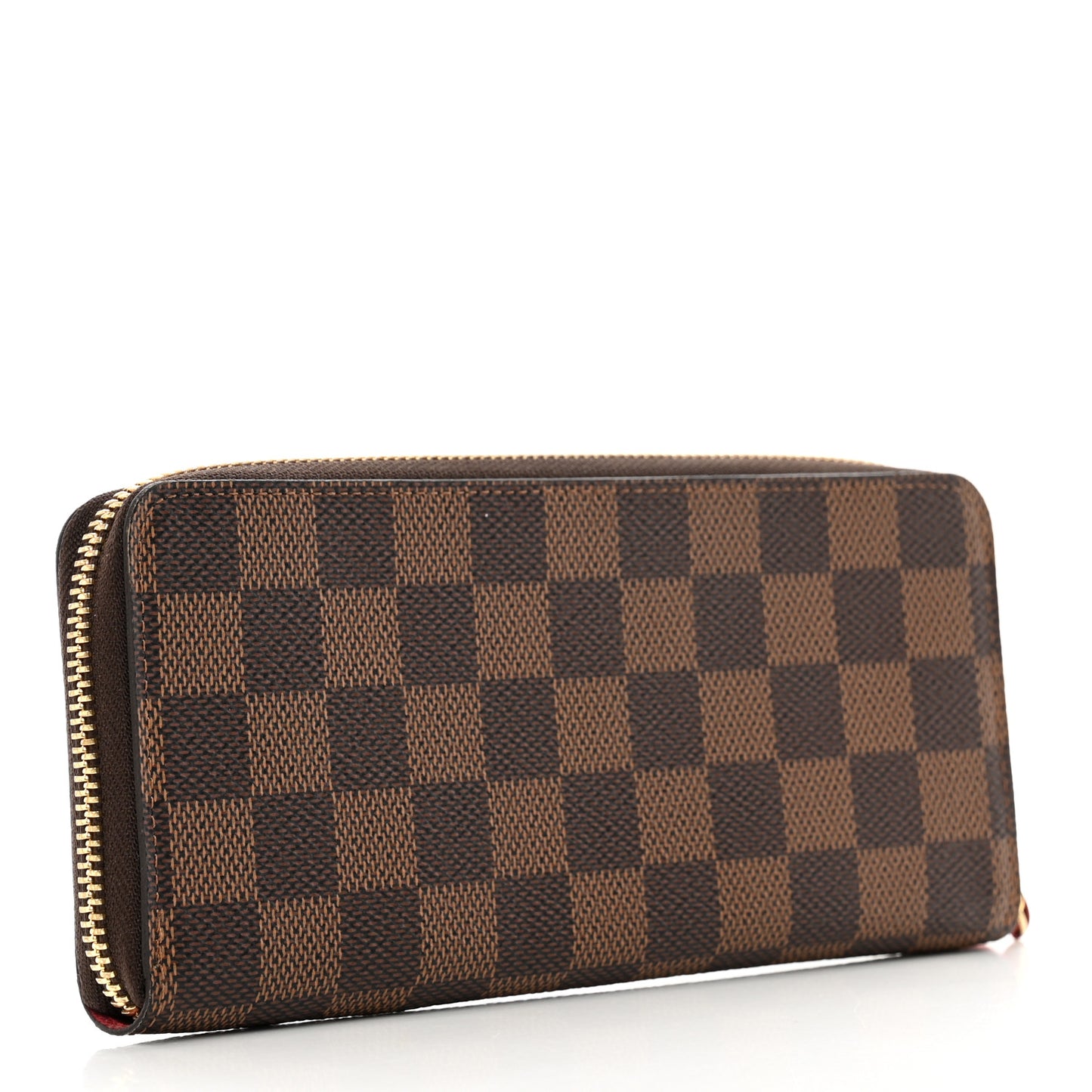 Damier Ebene Clemence Wallet Cherry