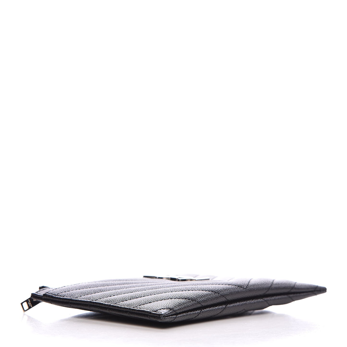 Grain De Poudre Chevron Monogram Bill Pouch Black