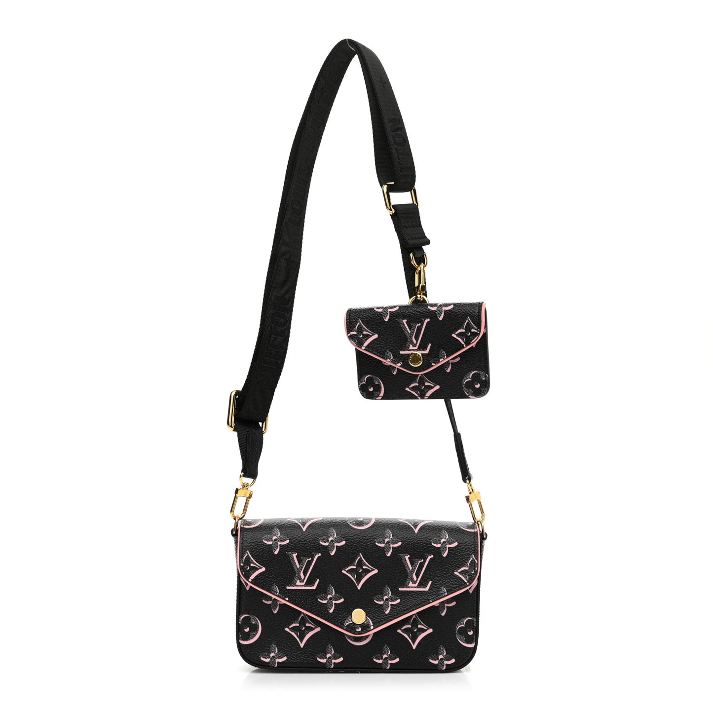 Monogram Fall For You Felicie Strap & Go Black