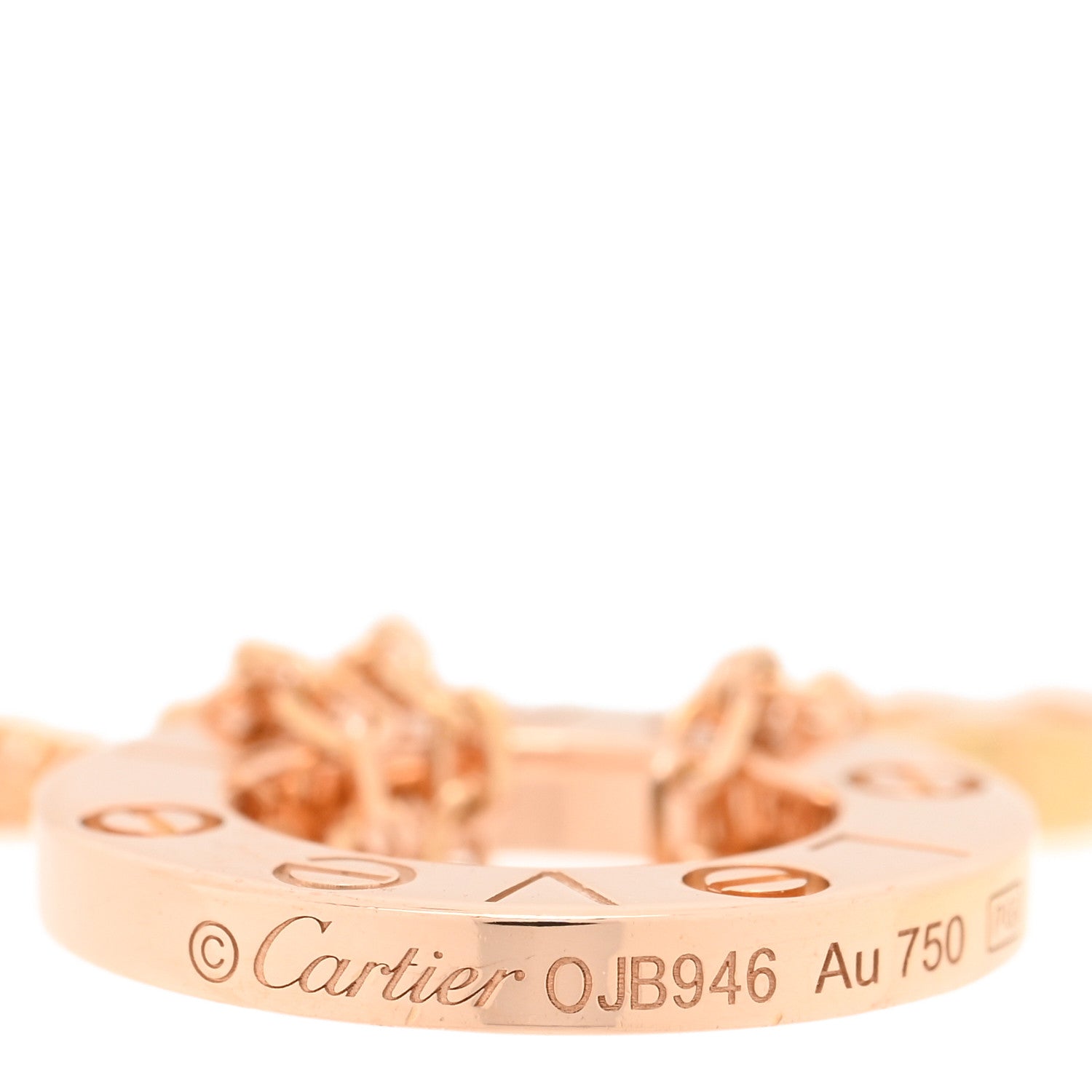 Cartier 18K Pink Gold Diamond LOVE Bracelet 4 of 4