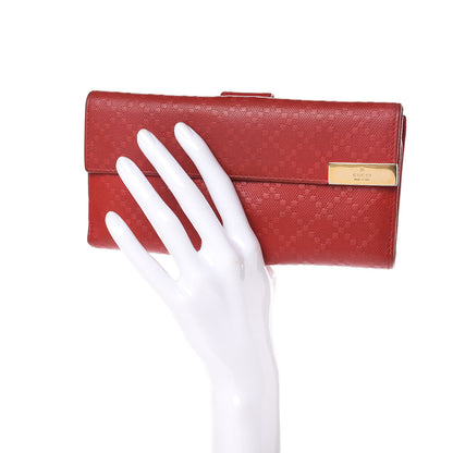 Gucci Calfskin Diamante Dice Continental Wallet Tabasco 2 of 17