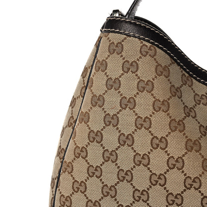 Gucci Monogram Large New Ladies Web Hobo Dark Brown 16 of 16