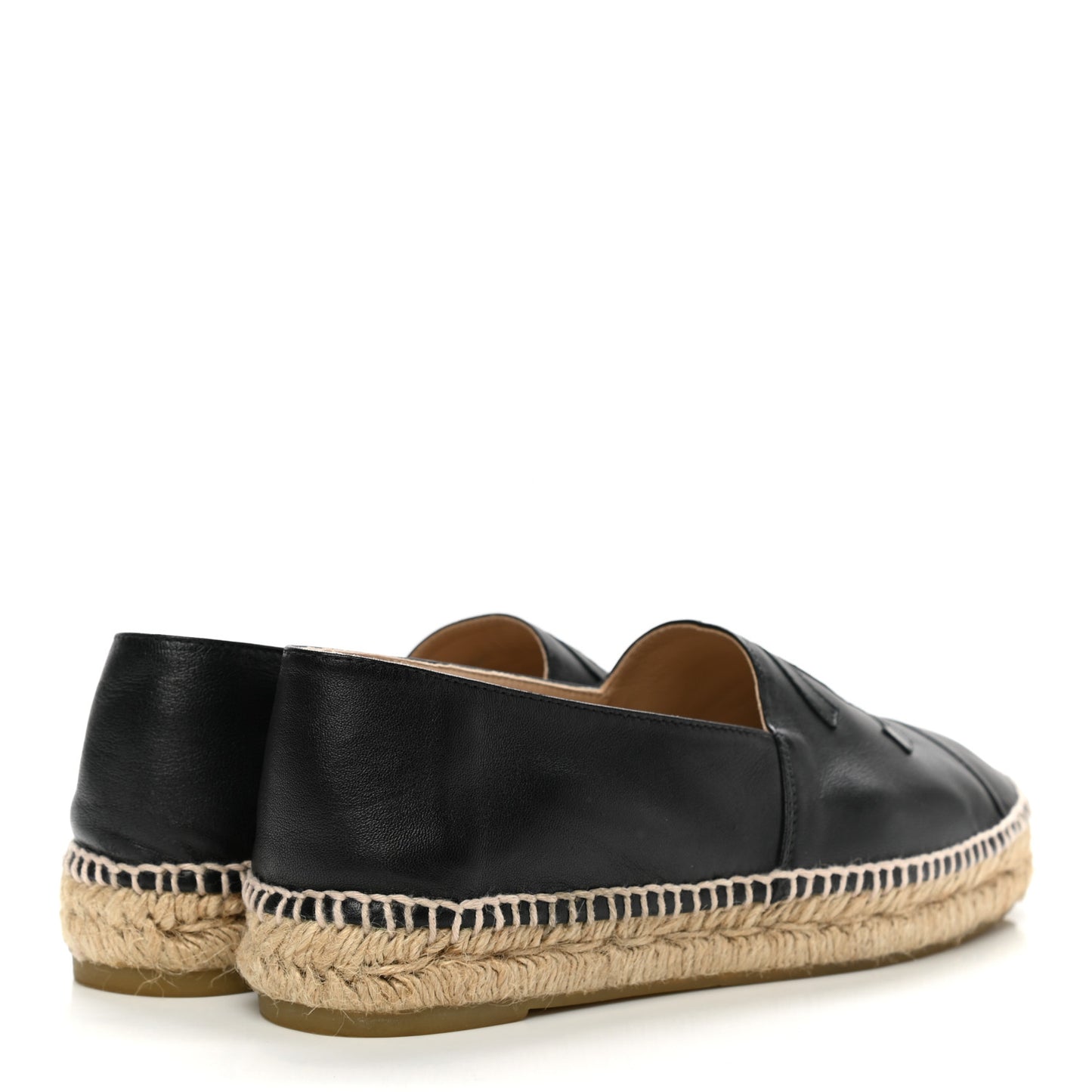Lambskin CC Espadrilles 37 Black