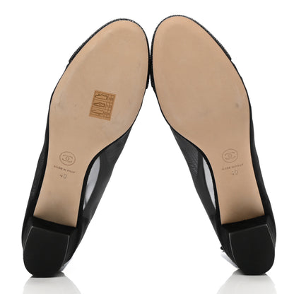 Chanel Mesh Suede Cap Toe Embellished Short Boots 40 Black 5 of 9