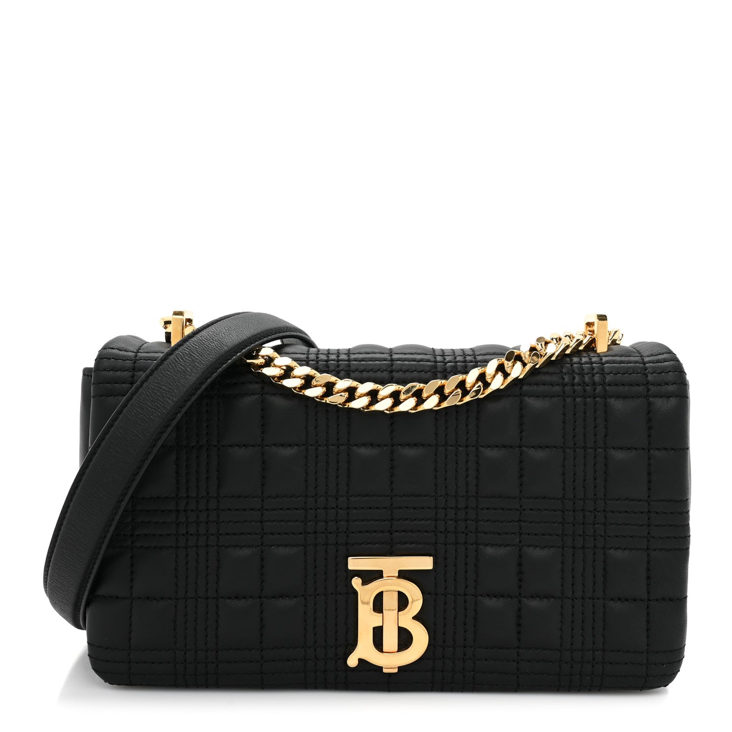 Lambskin Quilted Small Lola Bag Black