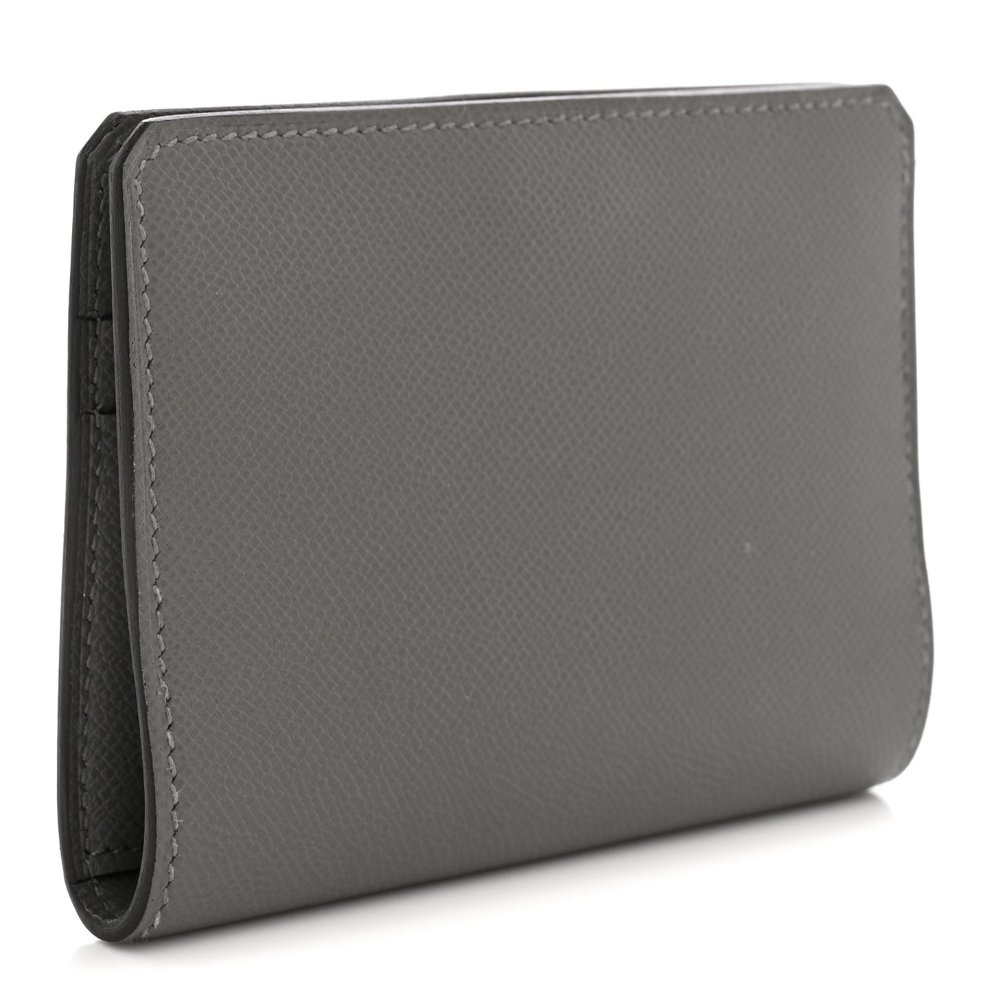 Madame Calfskin Medor Card Holder Gris Meyer