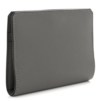 Hermes Madame Calfskin Medor Card Holder Gris Meyer 3 of 7