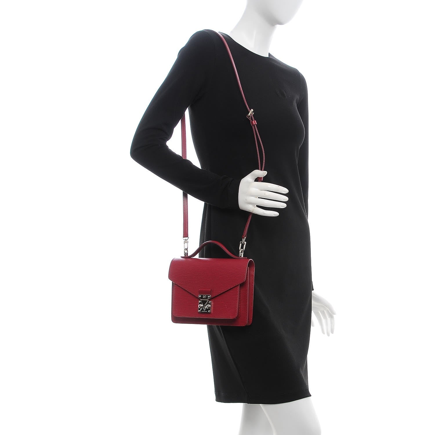 Louis Vuitton Epi Monceau BB Fuchsia 2 of 7