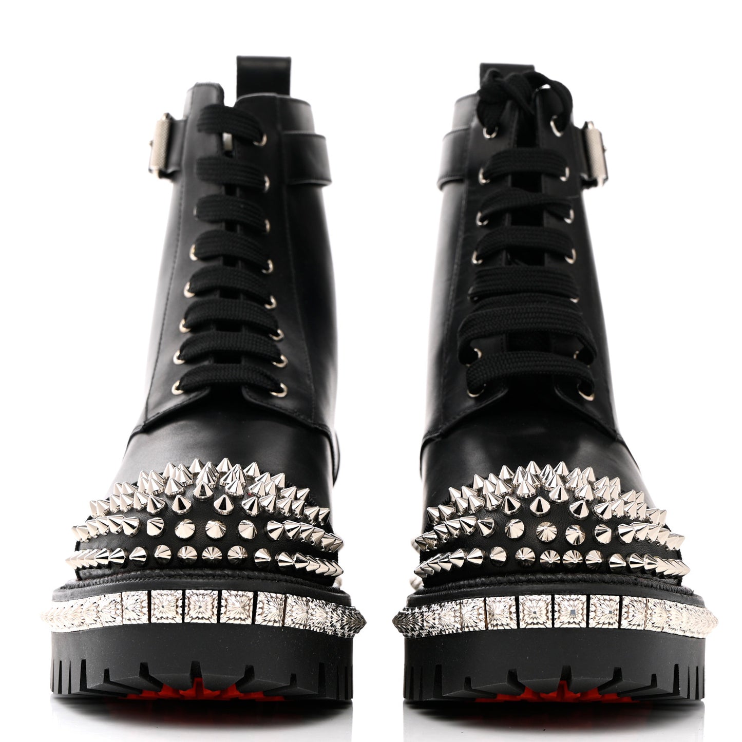 Spikes Combat Boots 38.5 Black