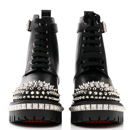 Christian Louboutin Spikes Combat Boots 38.5 Black 2 of 15
