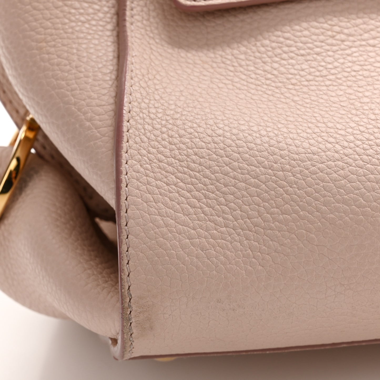 Grained Calfskin Sofia Satchel Light Pink
