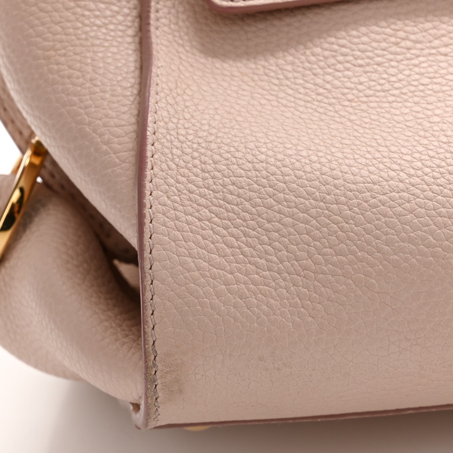 Salvatore Ferragamo Grained Calfskin Sofia Satchel Light Pink 12 of 13