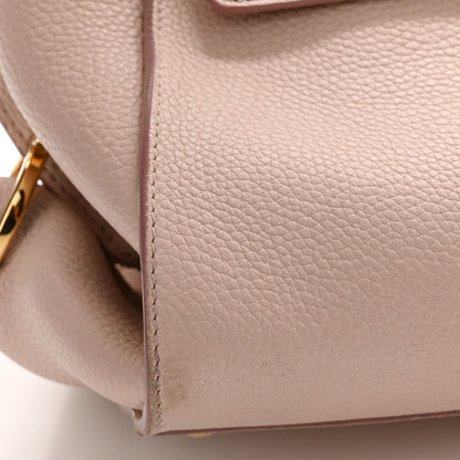 Salvatore Ferragamo Grained Calfskin Sofia Satchel Light Pink 12 of 13