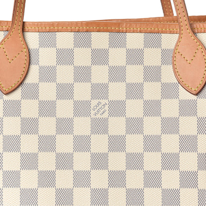 Louis Vuitton Damier Azur Neo Neverfull MM Rose Ballerine 22 of 22