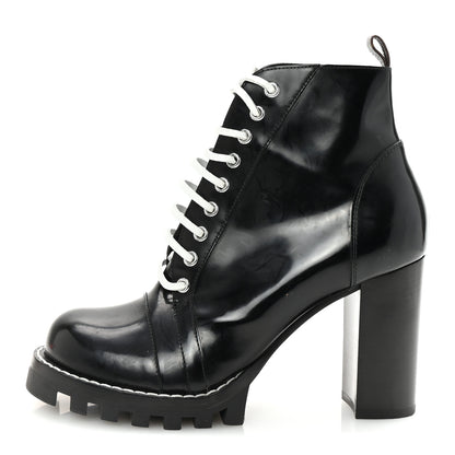 Louis Vuitton Glazed Calfskin Star Trail Ankle Boots 41 Black 1 of 8