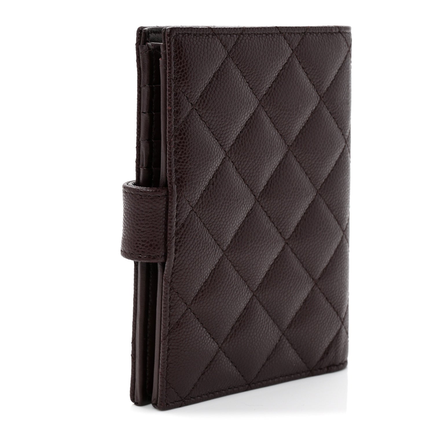 Chanel Caviar Quilted Passport Holder Dark Brown 3 of 9