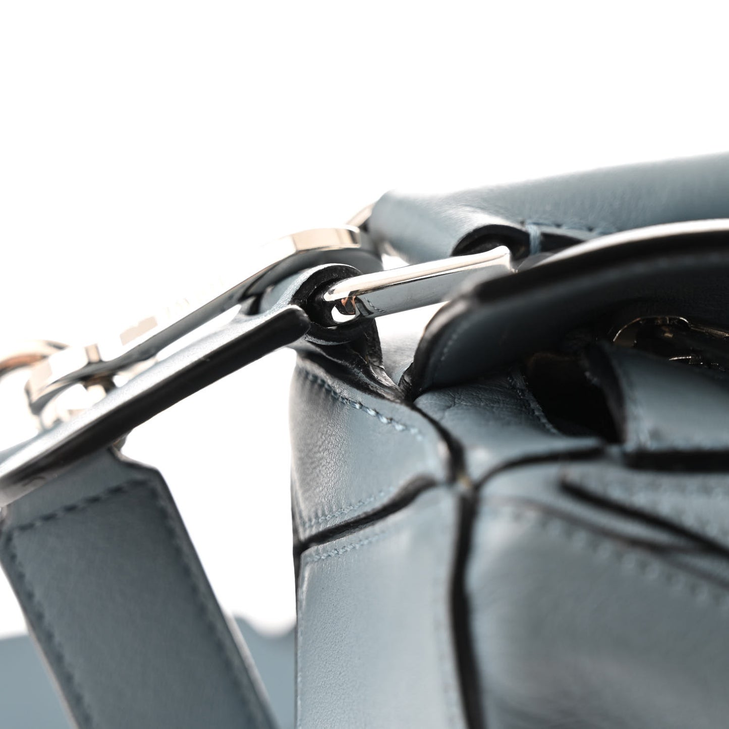 Calfskin Small Puzzle Bag Stone Blue
