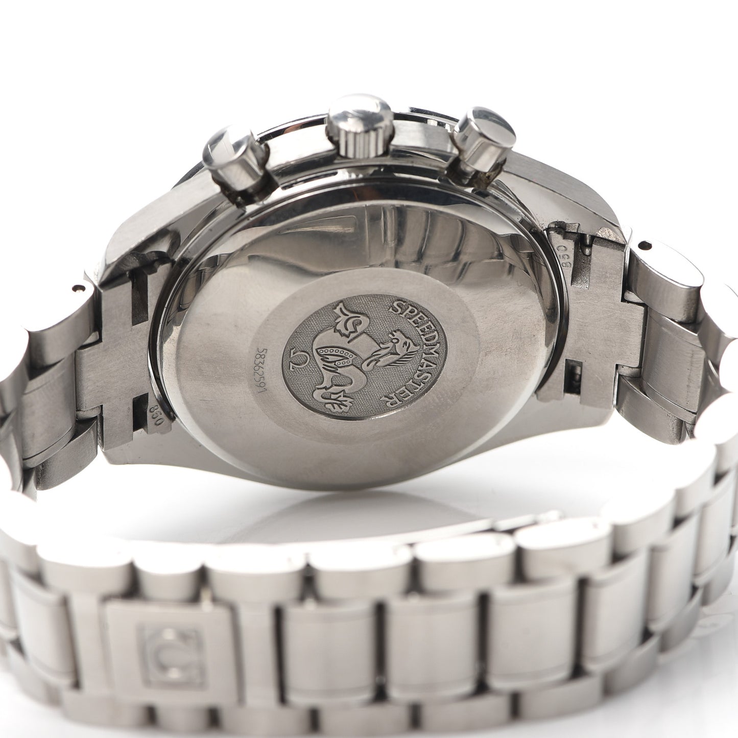 Stainless Steel 39mm Speedmaster Triple Calendar Chronograph Automatic Watch Blue 3523.80