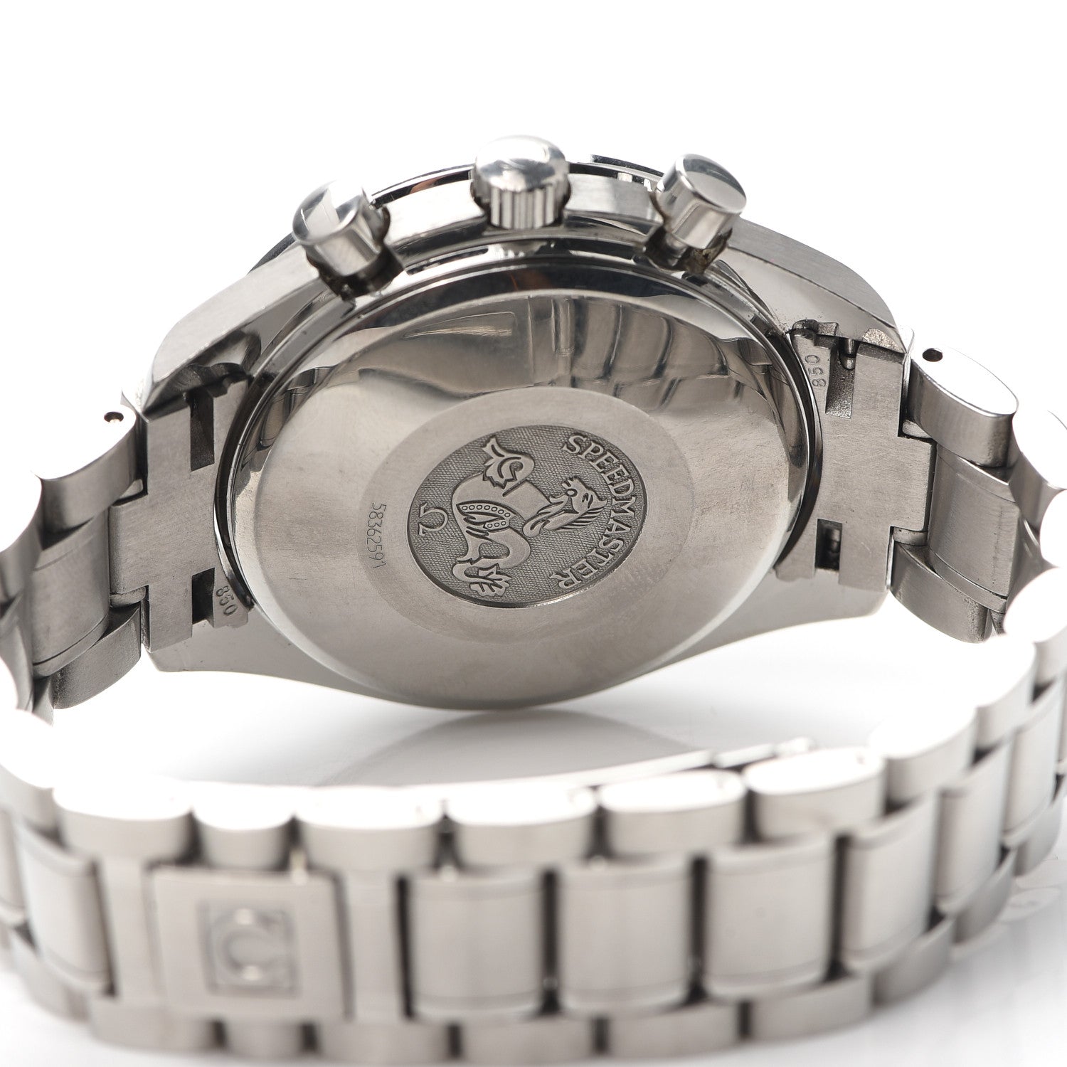 Omega Stainless Steel 39mm Speedmaster Triple Calendar Chronograph Automatic Watch Blue 3523.80 4 of 5