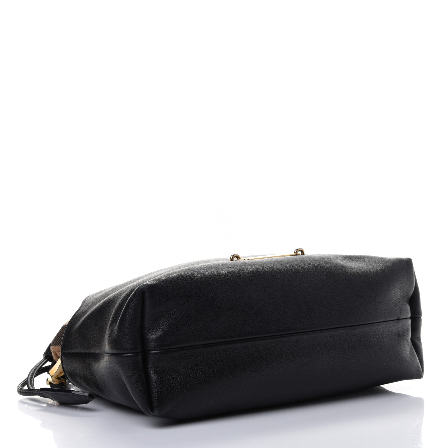 Burberry Calfskin House Check Little Crush Black 3 of 4