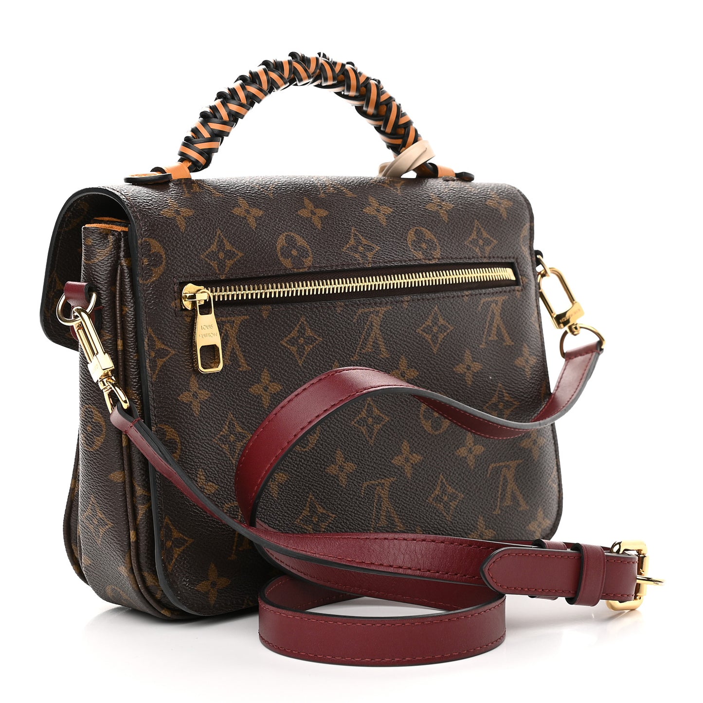 Monogram Braided Pochette Metis Safran