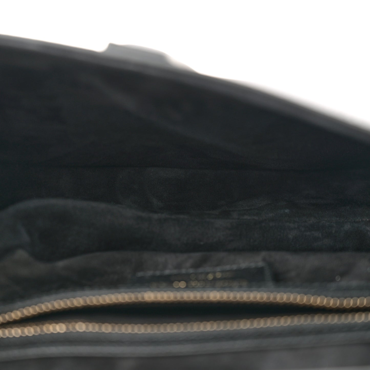 Grained Calfskin Saddle Bag With Strap Black