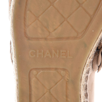 Chanel Suede Camellia CC Espadrilles 37 Pink 6 of 9