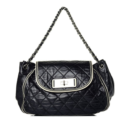 Chanel Lambskin Quilted East West Accordion Flap Black 1 of 10