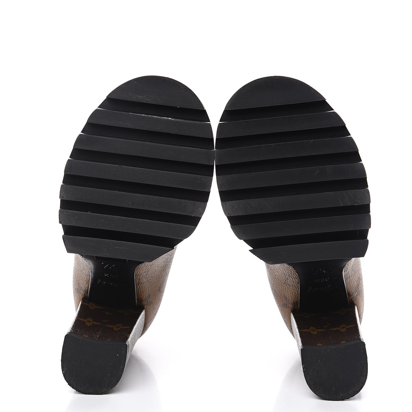 Patent Reverse Monogram Star Trail Chelsea Ankle Boots 36.5