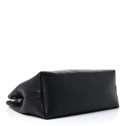 Gucci Pebbled Calfskin Medium Soho Chain Shoulder Bag Black 3 of 10