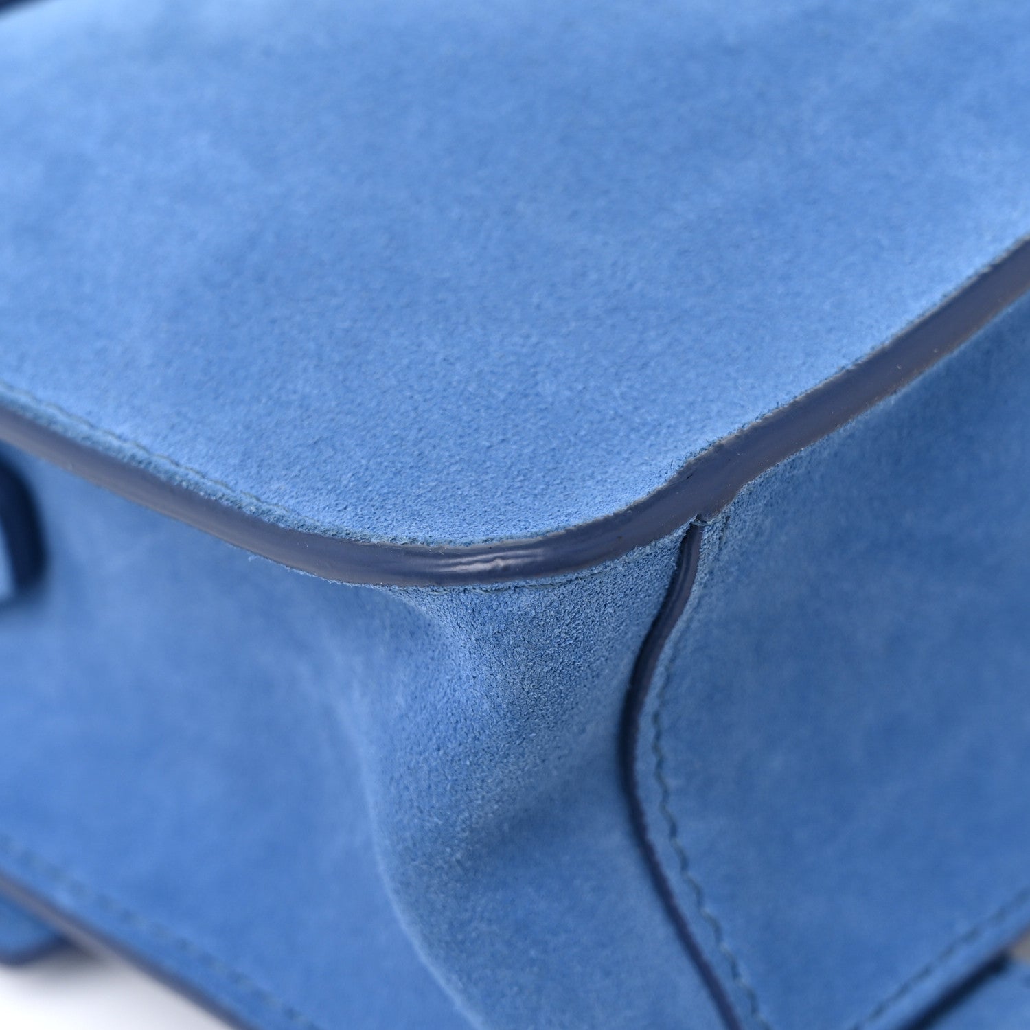 Proenza Schouler Suede PS1 Mini Pouch Messenger Bag Slate Blue 13 of 14